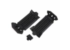 Traxxas Skid plate, front (1), rear (1)/ rubber impact cushion (1)
