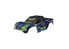Traxxas Body, X-MAXX, green (painted, decals applied) (assembled with front + rear body mounts, rear body support, and tailgate protector)