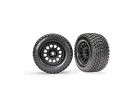 Traxxas Tyres + wheels, assembled, glued (XRT Race black wheels, Gravix Tyres, foam inserts) (left + right)