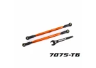 Traxxas Toe links, front (Tubes orange-anodised, 7075-T6 aluminium, stronger than titanium) (2) (for use with 7895 X-MAXX WideMaxx suspension kit)