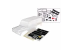 Traxxas Land Rover Defender Clear Bodyshell - Complete (includes grille, side mirrors, door handles, windshield wipers, ExoCage, spare tire mount, decals, window masks) (325mm WB)