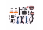 Traxxas Pro Scale LED light set, TRX-4 Ford Bronco (1979) or Ford F-150 (1979), complete with power module (contains headlights, tail lights, side marker lights, + distribution block) (fits 8010 or 9230 series bodies)