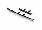 Traxxas Bumper, front (chrome)/ bumper mount (2)/ 3x10 BCS (2)