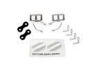 Traxxas Mirrors side chrome (left right)/ retainers (2)/ body clips (4)