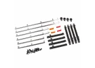 Traxxas Side trim left right (chrome)/ retainers/ LED lens/ 2.6x8 BCS (24)