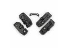 Traxxas Fenders, inner (narrow), front + rear (2 each), rock light covers (8), battery plate, body mount, 3x8 flat-head screws (4), 2.5x6 CS (10) (for clipless body mounting)