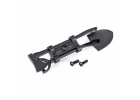 Traxxas Shovel/ axe (black)/ accessory mount/ mounting hardware