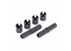 Traxxas Half shafts, center (external splined) (2)/ pin retainer (4) (plastic parts only)