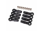 Traxxas Rod ends extended (standard (4) angled (4)/ hollow balls (8) (for use with TRX-4 Long Arm Lift Kit)