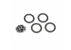 Traxxas Beadlock rings black (2.2) (Aluminium) (4)/ 2x10 CS (48)