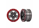 Traxxas TRX-4 Sport 2.2 Wheels - Grey/Red (2)