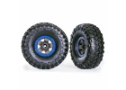 Traxxas TRX-4 Sport 2.2 Canyon Trail Tyres Pre Glued on Grey/Blue Wheels (2)
