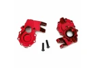Traxxas Portal housings inner (front) 6061-T6 Aluminium (red-anodized) (2)/ 3x12 BCS (2)