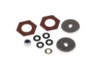 Traxxas Rebuild kit slipper clutch (steel disc (2)/ friction insert (2)/ 4.0mm NL (1)/ spring washers (2)