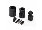 Traxxas Output drive transmission or differential (pin retainer (1)/ drive cup (1)/ drive ball (1)/ drive pin (1)/ 3x11 screw pin (1)/ cross pin (black) (1) 3x6 BCS with threadlock (1)