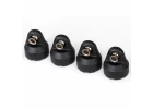 Traxxas Shock caps (black) (4) (assembled with hollow balls)