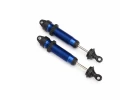 Traxxas Shocks GTR 139mm Aluminium (blue-anodized) (fully assembled w/o springs) (rear threaded) (2)