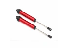 Traxxas Shocks GTR 160mm Aluminium (red-anodized) (fully assembled w/o springs) (rear no threads) (2)