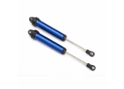Traxxas Shocks GTR 160mm Aluminium (blue-anodized) (fully assembled w/o springs) (rear no threads) (2)