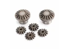 Traxxas Gear set differential (front) (output gears (2)/ spider gears (4)