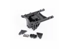 Traxxas Suspension mount, intermediate, TRX-6 (1)/ bearing cap (1)/ suspension link mounts (left + right)/ 2.5x12 CS (4)