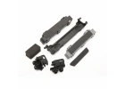 Traxxas Battery hold-down/ mounts (front rear)/ battery compartment spacers/ foam pads