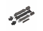 Traxxas Battery hold-down/ mounts (front + rear)/ battery compartment spacers/ foam pads (fits MAXX with extended chassis (352mm wheelbase)