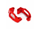 Traxxas Caster blocks (c-hubs) 6061-T6 Aluminium (red-anodized) left right/ 4x22mm pin (4)/ 3x6mm BCS (4)/ retainers (4)