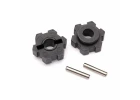 Traxxas Wheel hubs hex (2)/ 2.5x12 pins (2)