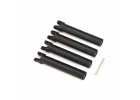 Traxxas Half shafts, outer (extended, front or rear) (4)/ e-clips (8) (for use with 8995 WideMaxx suspension kit)