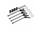 Traxxas Driveshafts, steel constant-velocity (assembled), front or rear (4) (for use with 8995 WideMaxx suspension kit) (requires 8654 series 17mm splined wheel hubs and 7758 series 17mm nuts for a complete set)