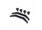 Traxxas Body mounts, front + rear, extreme heavy duty (for use with 9080 upgrade kit)