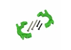 Traxxas Caster blocks (c-hubs), extreme heavy duty, green (left + right)/ 3x32mm hinge pins (2)/ 3x20mm BCS (2) (for use with 9080 upgrade kit)