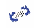 Traxxas Caster blocks (c-hubs), extreme heavy duty, blue (left + right)/ 3x32mm hinge pins (2)/ 3x20mm BCS (2) (for use with 9080 upgrade kit)