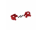Traxxas Steering blocks, extreme heavy duty, red (left + right)/ 3x20mm BCS (2) (for use with 9080 upgrade kit)