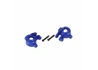 Traxxas Steering blocks, extreme heavy duty, blue (left + right)/ 3x20mm BCS (2) (for use with 9080 upgrade kit)