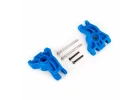 Traxxas Carriers, stub axle, rear, extreme heavy duty, blue (left + right)/ 3x41mm hinge pins (2)/ 3x20mm BCS (2) (for use with 9080 upgrade kit)
