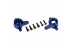 Traxxas Steering blocks, 6061-T6 aluminium (blue-anodised), left + right (for use with 9080 upgrade kit)