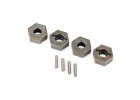 Traxxas 12mm Extreme Heavy Duty Wheel Hex Hubs (4) With 2x9.8mm pins (4) For Use With TRX9080 Upgrade Kit and 6mm Axles