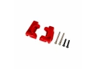 Traxxas Caster blocks (c-hubs), extreme heavy duty, red (left + right)/ 3x26mm hinge pins (2)/ 3x15mm BCS (2) (for use with 9180 and 9181 upgrade kit)