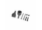 Traxxas Steering blocks, extreme heavy duty, gray (left + right)/ 3x26mm hinge pins (2)/ 3x15mm BCS (2) (for use with 9180, 9181, 9182 upgrade kit)