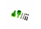 Traxxas Steering blocks, extreme heavy duty, green (left + right)/ 3x26mm hinge pins (2)/ 3x15mm BCS (2) (for use with 9180, 9181, 9182 upgrade kit)
