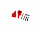 Traxxas Steering blocks, extreme heavy duty, red (left + right)/ 3x26mm hinge pins (2)/ 3x15mm BCS (2) (for use with 9180, 9181, 9182 upgrade kit)