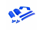 Traxxas Body reinforcement set, blue / skid pads (roof) (fits 9511 body)