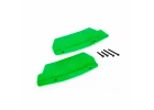 Traxxas Mud guards, rear, green (left and right) / 3x15 CCS (2)