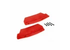 Traxxas Mud guards, rear, red (left and right) / 3x15 CCS (2)
