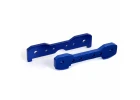 Traxxas Tie bars, front, 6061-T6 aluminium (blue-anodised) (fits Sledge)