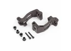Traxxas Caster blocks (c-hubs), 6061-T6 aluminium (dark titanium-anodised), left + right/ kingpin bushings (4)