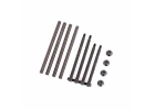 Traxxas Suspension pin set, front + rear (hardened steel), 4x67mm (4), 35x482mm (2), 35x567mm (2) / M3x05mm NL, flanged (2)
