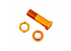 Traxxas Servo saver post/ adjuster nut/ locknut (orange-anodised, 6061-T6 aluminium) (1 each)